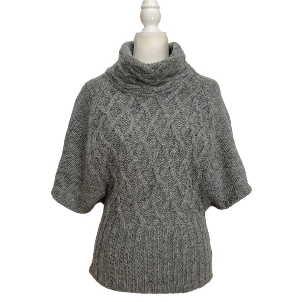 Twins Made in Italy Wool Alpaca Italian Sweater Cable knit - Picture 5 of 10